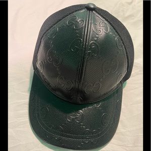 EMBROIDERED JUMBO Gs GUCCI TRUCKER HAT